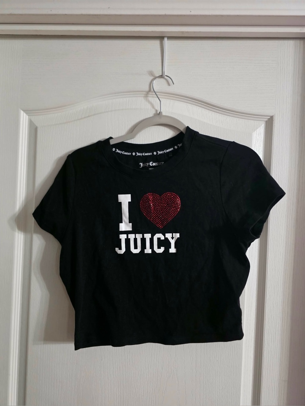 I Love Juicy Juicy Couture Rhinestone Crop Top Sz XL. MY-281
